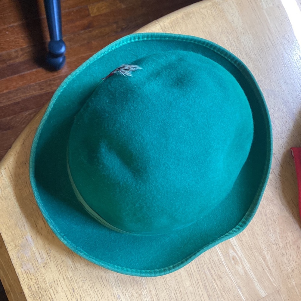 Derby Green vintage wool Xlarge hat pre-owned - Picture 11 of 11